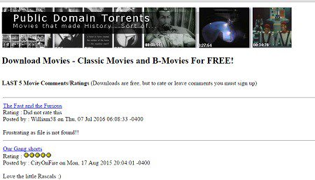 Public Domain Torrents