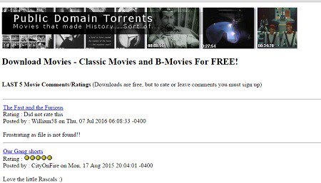 Public Domain Torrents