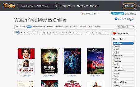 yidio free movies online